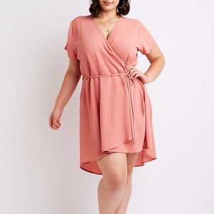Plus Size Wrap Skater Dress